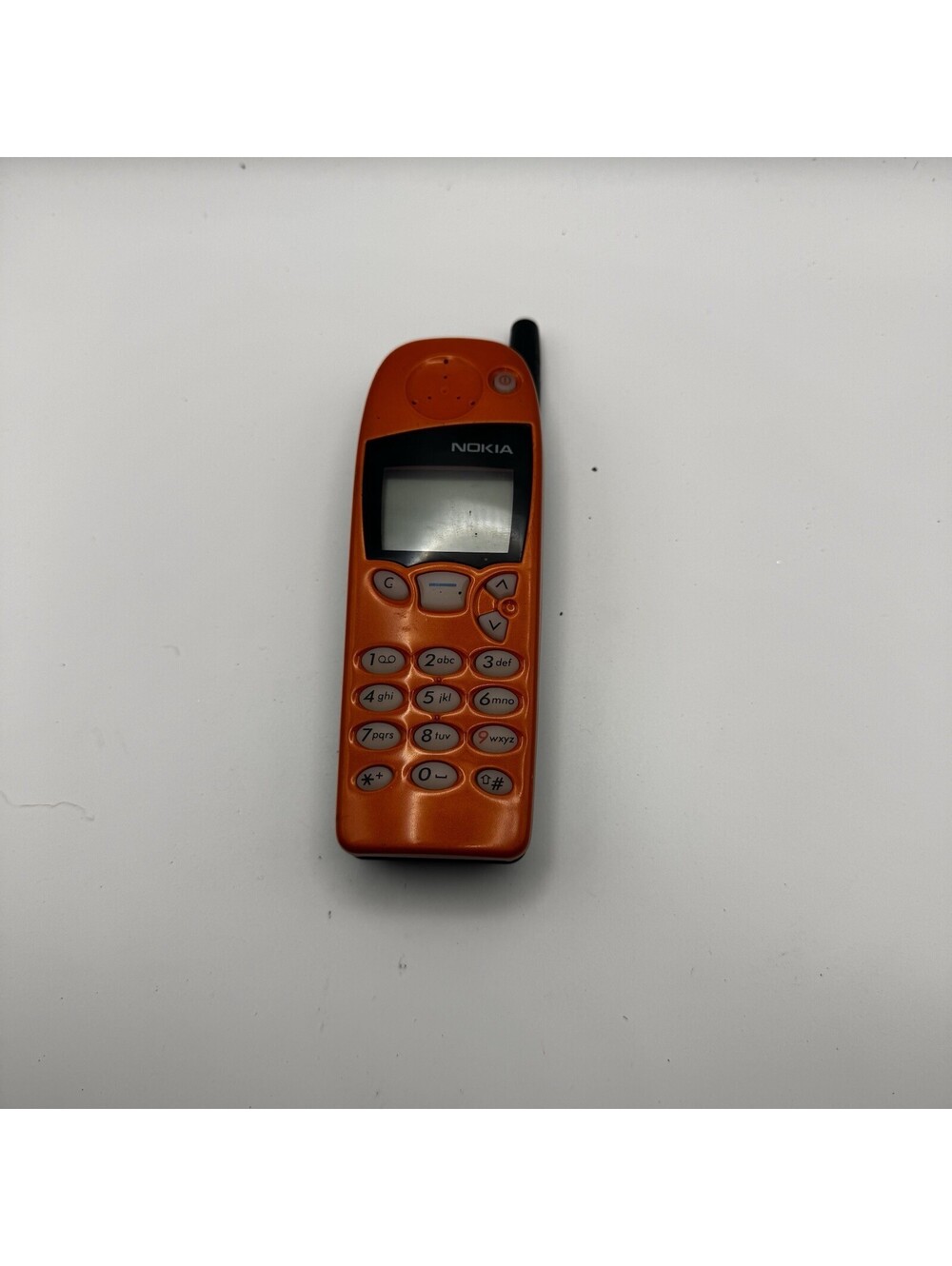 Vintage Orange Nokia 5110 5190 Cell Phone Y2K Retro Prop Untested For Parts